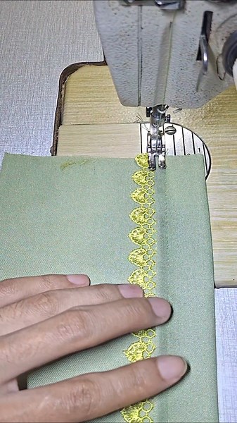 How To Sew Lace On Sleeves Neatly For A Beautiful Finish ✨ #SewingTips #LaceSewing #SewingTutorial