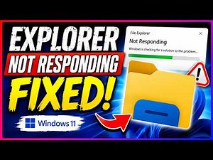 How to Fix File Explorer Not Responding in Windows 11 ( 2026 - 1 Minute )