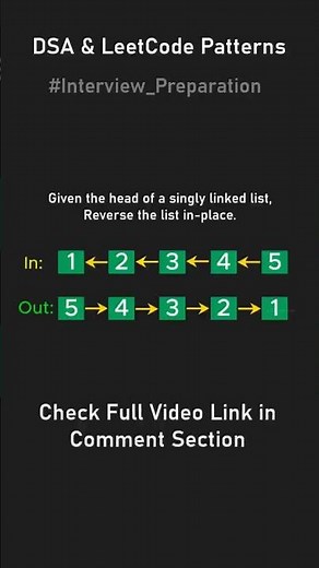 Reverse Linked List in 3 Mins 🔥DSA Leetcode pattern 🤯