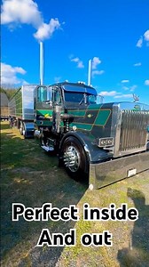 Completely flawless custom Peterbilt 359 fully restored inside and out