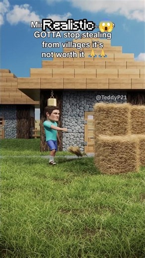 Normal vs Realistic in MINECRAFT 😱 (Must Watch) #shorts
