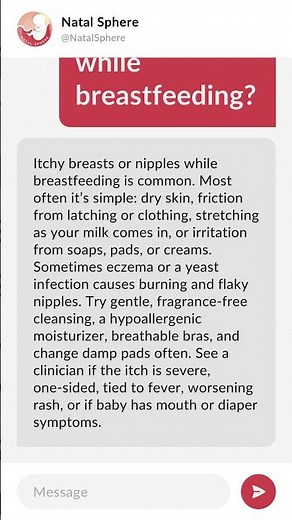 Why am I itchy while breastfeeding?