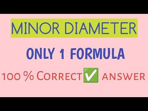 Minor diameter calculation | mech Altafhussain 🫵💯💪