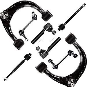 8pc Set Front Suspension Kit Upper Control Arm w/Ball Joint Inner Outer Tie Rod End Sway Bar Link Replacement for Lexus GX470,for Toyota For 4Runner FJ Cruiser