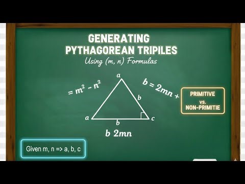 Generating Pythagorean Triples Using (m, n) Formulas.