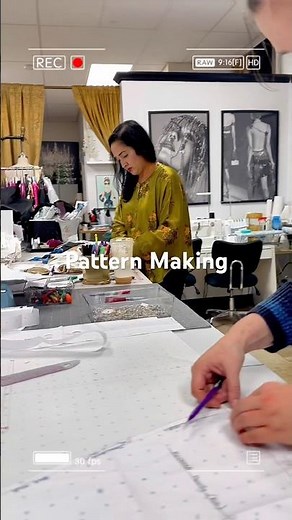 Learn Pattern Making in Minutes! 🧵 Fashion Designer Secrets Revealed #patternmaking #patternlesson