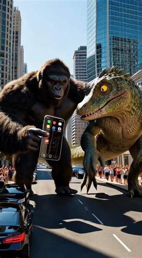 Godzilla is learning to take a selfie #kingkong #monster #kingmonster