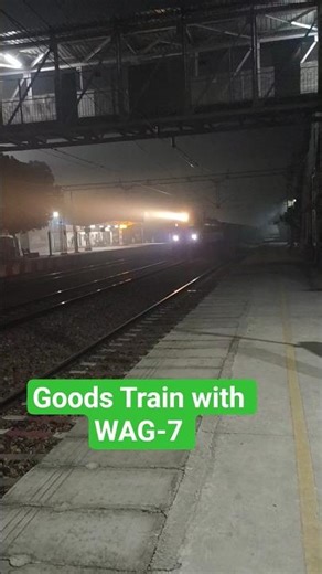 WAG-7 pulling Loaded Goods Train #railwayjasoos