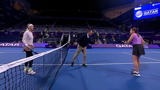 HIGHLIGHTS: V. Azarenka def. J. Ostapenko; Doha 2R