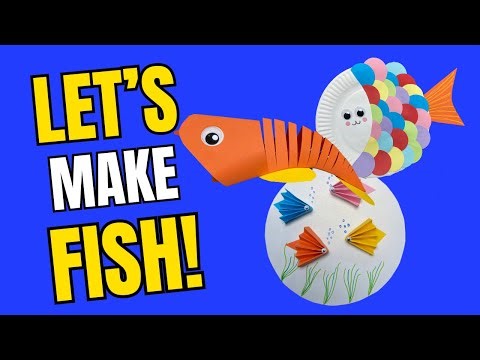 Crafts For Kids ~ How To Make Cute & Easy Fish Crafts