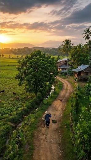 :🌾 Peaceful Countryside Village Life in 4K | Relaxing Nature Music