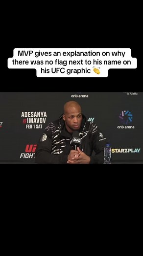 MVP Explains Absence of Flag in UFC Introduction