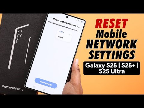 Galaxy S25 Ultra/S25+: How to Reset Mobile Network Settings on Samsung!