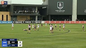 The Round 15 Powerade Breakthrough Player is South Adelaide's Corey Grocock 🔥 In just his fourth League game, the 20-year-old produced a damaging five-goal haul in his team's win against the Magpies whilst also collecting 11 disposals and six marks 🤯 | SANFL