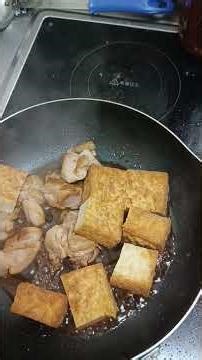 鶏肉と揚げ豆腐の味ポン煮