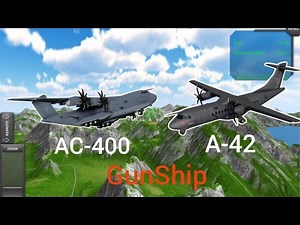 TFS new plane AL-42~AC-400 GunShip 1.33 | Turboprop Flight Simulator