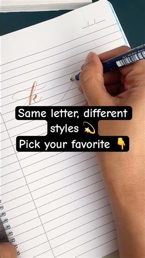 Same letter, different styles 💫Pick your favorite 👇