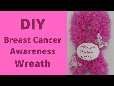 Breast Cancer Wreath Tutorial
