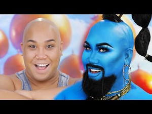 DISNEYS ALADDIN GENIE MAKEUP TRANSFORMATION | PatrickStarrr