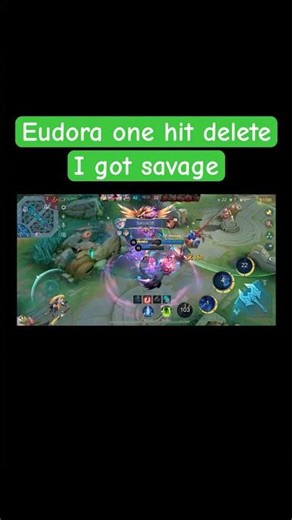 I GOT SAVAGE WITH EUDORA #shorts #mlbb #eudora