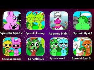 Sprunki Gyat, Sprunki Sinner Edition, Sprunki Love Sus Mod, Sprunki Kissing, Sprunki Sigma, Phase 99