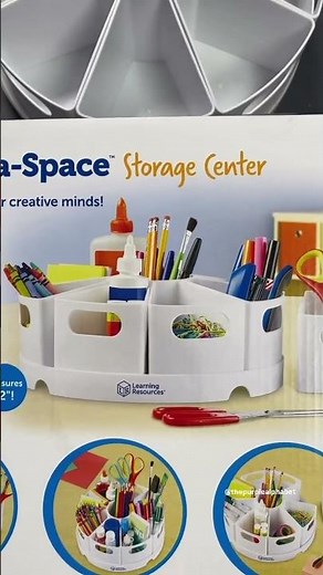 Organization for School Supplies AND Play #backtoschool #handsonactivitites