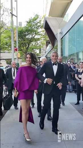 It was a sweet date night for Amal Clooney and George Clooney at the 51st Chaplin Award Gala.