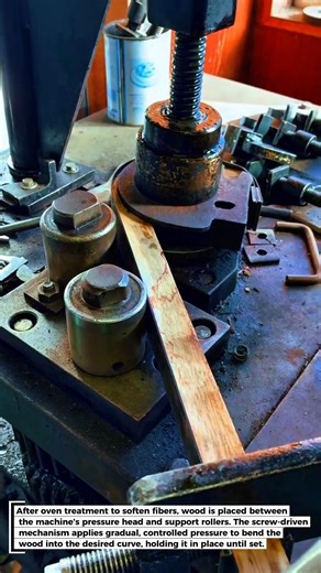HOW TO MAKE CURVED WOOD - MODERN MACHINE AFTER OVEN TREATMENT!