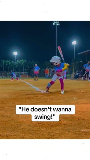 She said he didn't wanna swing, then he did this...🔥