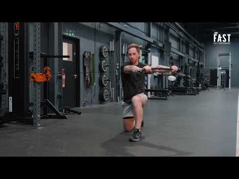 Half Kneeling Cable Rotation Long Rope