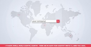 Animated Map Search Engine Logo Reveal