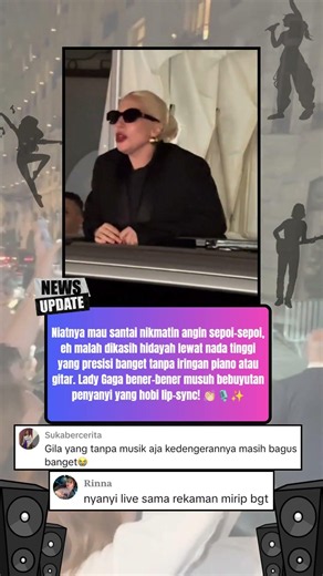 manggung di sunroof #ladygaga #penyanyi #konser #lucu #hiburan #shorts #short #fypシ #viral