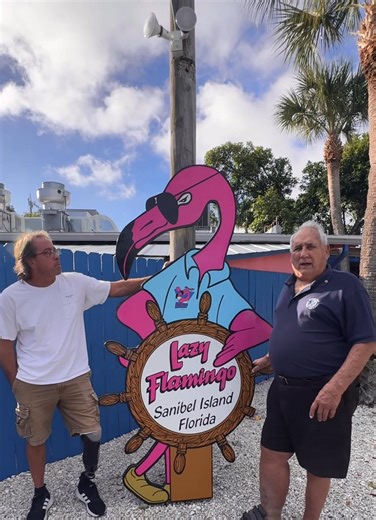 Great news! The Lazy Flamingo is now open 11 am to 8 pm daily Less than a 5 minute stroll from PP Sanibel for conch fritters, grouper sandwich, hot wings and so much more! | Periwinkle Park Sanibel