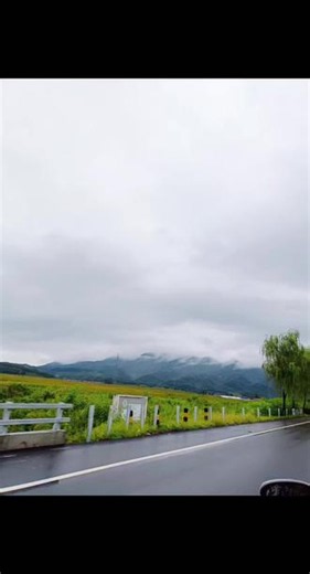 东北土地肥沃，山顶烟雾缭绕#乡村田园风光 #庄稼地里的风景 #藏在山野田间的美景 #被雾笼罩的乡村 #被大山包围的村庄
