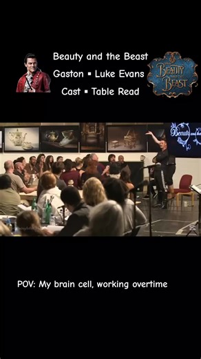 GASTON ▪︎ Luke Evans ▪︎ Table Read #beautyandthebeast #gaston #lukeevans #disney #fyp