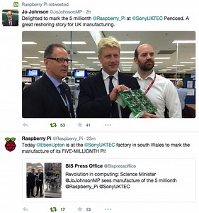 5 million Raspberry Pi units @raspberry_pi #raspberrypi