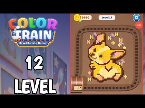 Color Train Level 12 Walkthrough Solution | Color Train: Pixel Puzzle Level 12