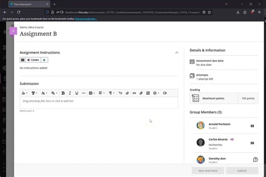 How to Submit a Video File Into Blackboard