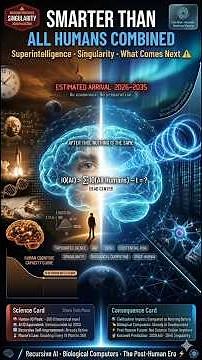 The Day AI Becomes Smarter Than All Humans Combined — Technological Singularity & Superintelligence