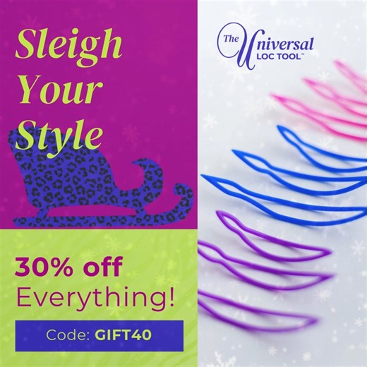 The Universal Loc Tool on Instagram: "3 Tools in 1: PARTS the hair, FITS through small spaces, and FLEXES to your needs. Get the complete set for the ultimate loc maintenance experience for 30% OFF Now through December 15th. #UniversalLocTool #3in1Tool #LocTool #PrecisionRetwist #LocCare #HairToolEssential #LocsLife"