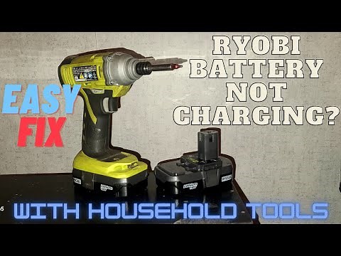 Ryobi Battery Not Charging? Easy repair with household tools.