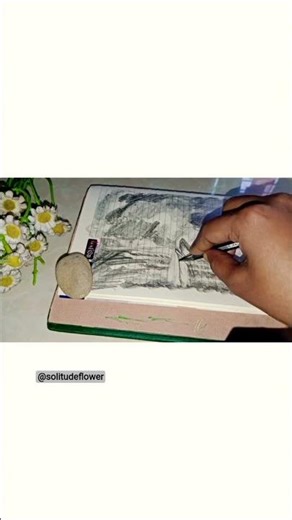 🌙 Alone in the Dark Sky | Emotional Pencil Sketch ✍️