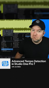 PreSonus | Need to map your session to a track with a variable tempo? The new Advanced Tempo Detection in Studio One Pro 7 makes it easier than ever.⁠... | Instagram