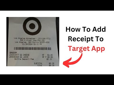 How To Add Receipt To Target App 2024 (step by step)
