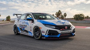 Attacking the Track in the Honda HPD Civic Type R TC Race Car