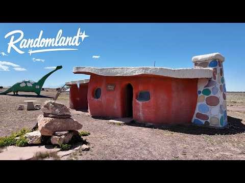 Abandoned Flintstones theme park is NOT Abandoned - Route 66 & Bedrock City