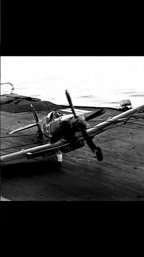 Title:Supermarine Seafire Crashes on HMS Indefatigable After Sumatra Mission, 1945 #history