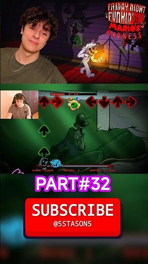 Friday Night Funkin’ VS Mario's Madness Christmas Surprise (PART 32) #shorts #fridaynightfunkin