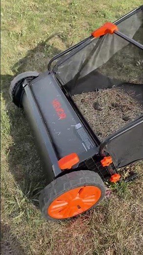 VEVOR Store don’t rake my hand ever again with this Vevor lawn sweeper it helps clean up your yard