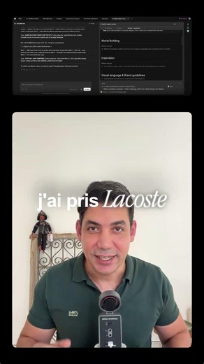 I created a fashion AI agent inspired by Lacoste with invideo Agent One